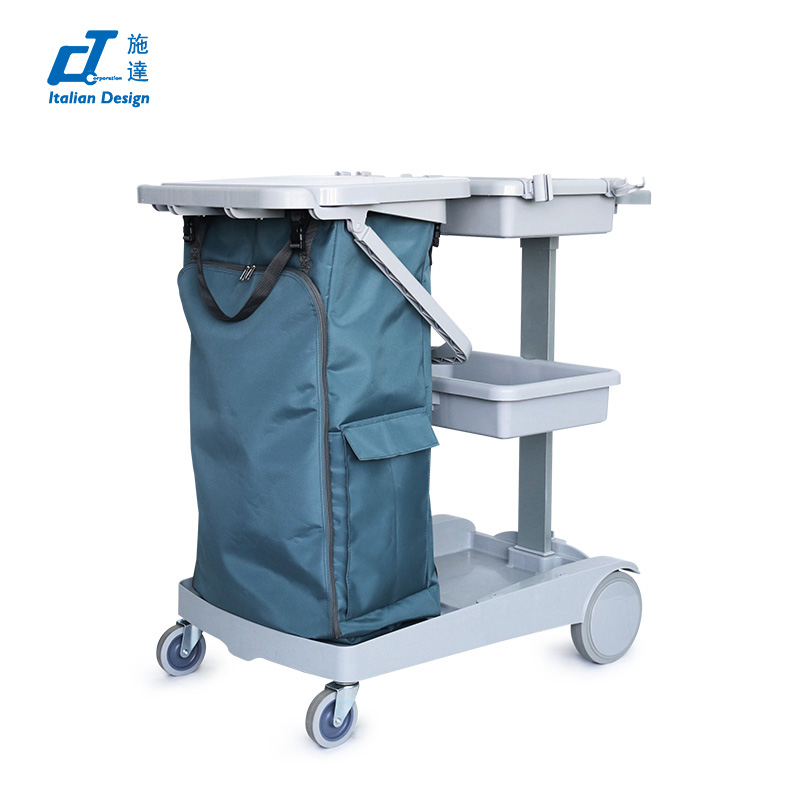 CT Basic Version Cleaning Trolleys With Source Separation - Cleanic Cleaning Equipment